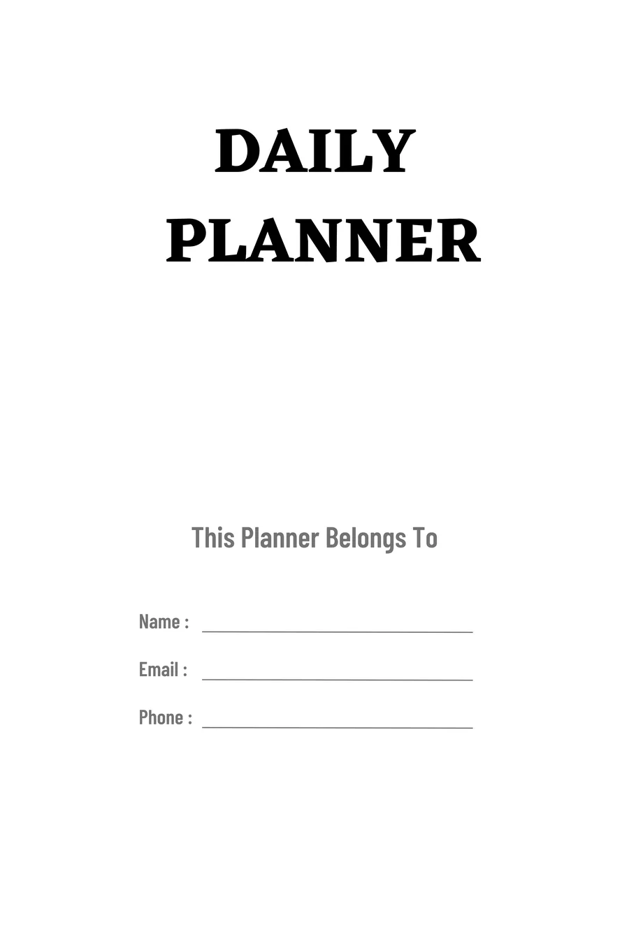 Daily Planning & Calendars preview